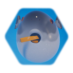 Puferfish Eating A Carrot