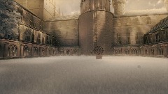 Hogwarts Courtyard Winter