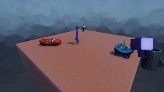 Remix of Huggy Wuggy vs. Lighting Mcqueen. Who will win?
