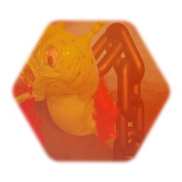 Hell Worm of Torture w Blood and Chain Animated