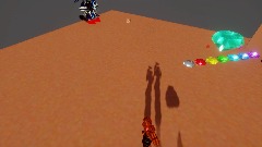 Tails  run away from Sonic and friends