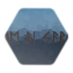 Futhark character example (Viking typography)