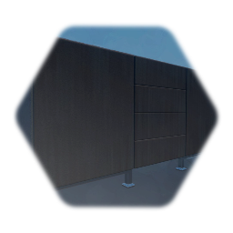 Dark wood modern Sideboard