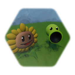 Plants Vs. Zombies (PVZ) Sunflower and Peashooter