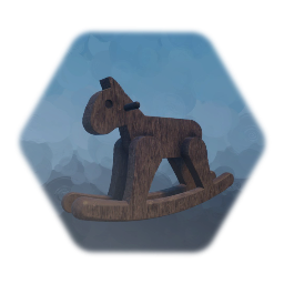 Old Wooden Rocking Horse