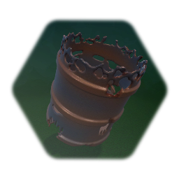 Rusty and Abandoned Oil Drum / Barrel