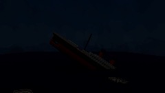 The Titanic splits