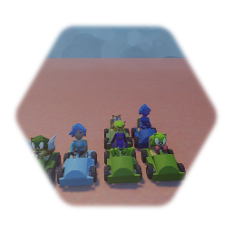 Sonic YTP racing characters