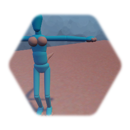 Female furry puppet t-pose