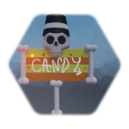 Trick R Treat Skull Sign