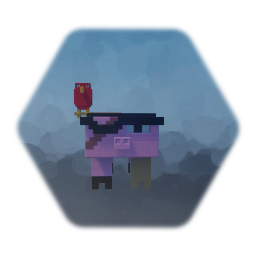 Voxelish Pirate Pig
