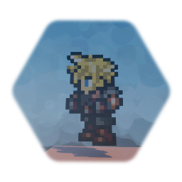 Cloud Strife Final Fantasy VII PixelArt