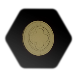 Stone Quatrefoil & Round Frame