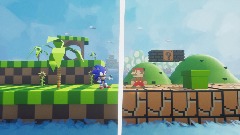 Mario vs Sonic Fnf Cross Console Crash Free Style