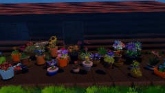 Flowery `Spring` Scene