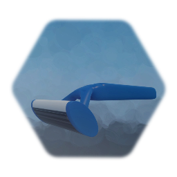 Blue disposable razor