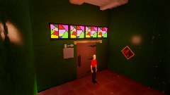 Topsy Turvey Pix's funhouse Interior