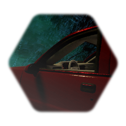 voiture roulant sous la pluie