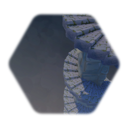 Spiral stone stairs