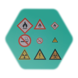 Warning Signs / stickers (fleckpaint)