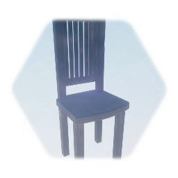 Realistic wooden chair anti-idiocy