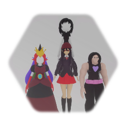 Eno,Princess Slender Rainba,Zo,and Slendy