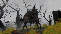 Remix de Witch house dynamic scene/screensaver with many random