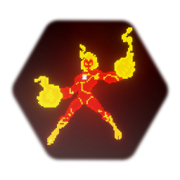 Heatblast Pixel Art