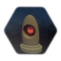 stone - ancient powers - with animated hovering crystal