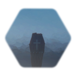 Rustic wooden coffin v2