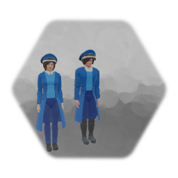 Background railway workers