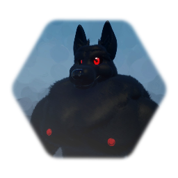 Buff German Shepherd (Werewolf Form)