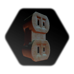 Old Ungrounded Power Outlet Porcelain Body