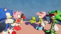 My Creation - 12/26/2023 rosy and scourge vs sonic and Amy