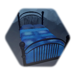 Bed Black Metal Frame Low Thermo