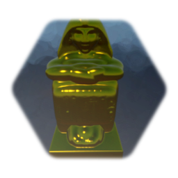Egyptian Block Statue 02 (Golden)