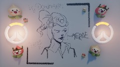 Sketch of Widowmaker Overwatch (Made on dualshock)