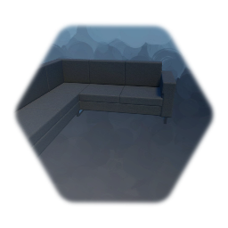 Simple modern corner sofa