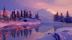 Mount Rainier winter Reflection