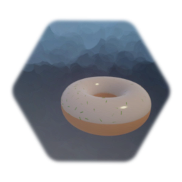 Basic Green Sprinkle Glaze Donut