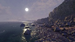 Coastline Cliffs and Waves