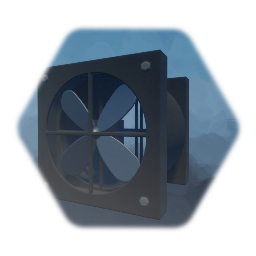 Working Industrial Ventilation Fan