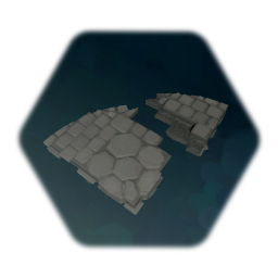 Small Curved Broken Dungeon Floor