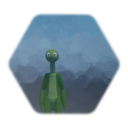Green Guy With Arm Movement