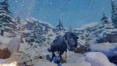 T-Rex in a snowy place i gues