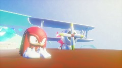 Sonic's past blast. (Angel island with Knuckles).