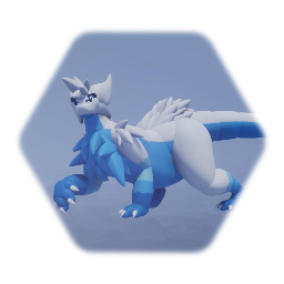 Snowy as a Venombone dragon