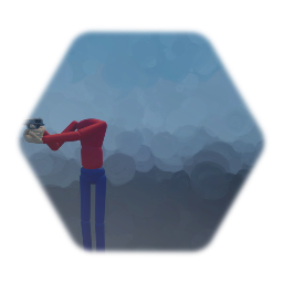 FPS pistol with silencer