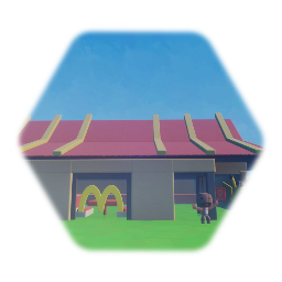 Pikachu and Sackboy Glitch the McDonald's and Scares Tonio