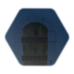 Castle interior wall (Long with open door logic)